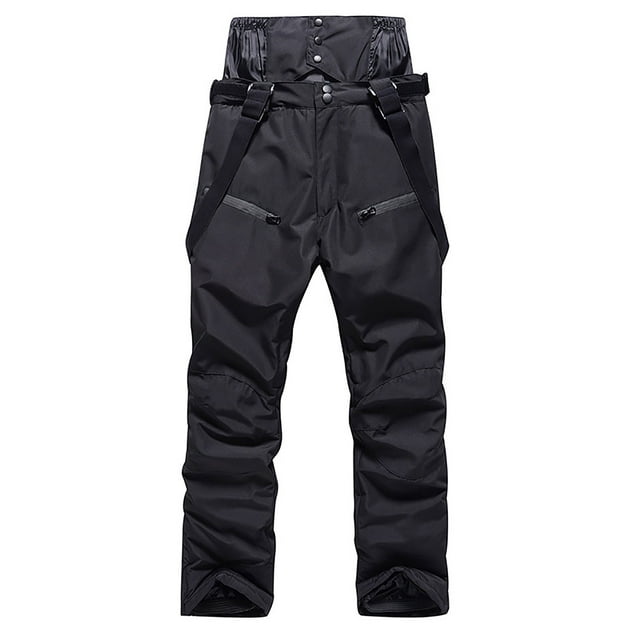 Tidyack,Insulated Ski Pants, Windproof Snowboard Pants, Waterproof Breathable, Men's Large Size, Dual-Layer Design, For Skiing Snowboarding, High-Performance Outdoors Gear, Durable Nylon Lining,