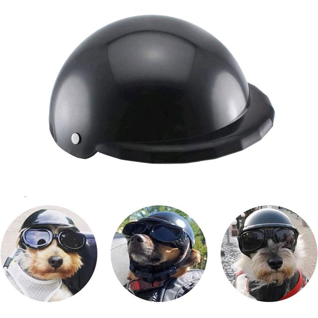 S-Negro, casco para mascota fresco, sombrero para perro, gorra ajustable para cachorro