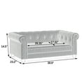 thumbnail image 4 of YIYADO Pet Bed for Small and Medium Dogs, Durable Elevated Dog Sofa Bed, Comfortable Dog Couch, Modern and Stylish Dog Sofa-Dark Brown, 4 of 7