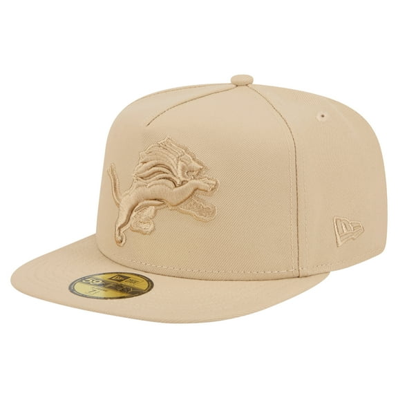 Men's New Era  Light Beige Detroit Lions Color Pack A-Frame 59FIFTY Fitted Hat