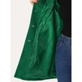 thumbnail image 5 of INSPIRE CHIC Women's Coat Single Breasted Long Sleeve Tunic-length Winter Outwear with Pockets S Green, 5 of 6