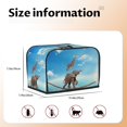 thumbnail image 5 of Picia Elephant Giraffe Print 2 Slice Toaster Cover , Toaster Protector Dustproof Kitchen Appliance Cover, Kitchen Appliance Dustproof Protector, 5 of 7
