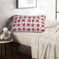 thumbnail image 6 of Sikiie Sweet Red Fruit Print Plush Pillow Cover, Wrinkle-proof and Stain-resistant Pillow Protector without Pillow Core, Home Decoration-14"x20", 6 of 6