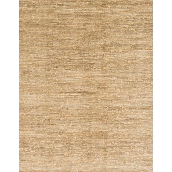 Ahgly Company Indoor Rectangle Abstract Gold Abstract Area Rugs, 7' x 9'
