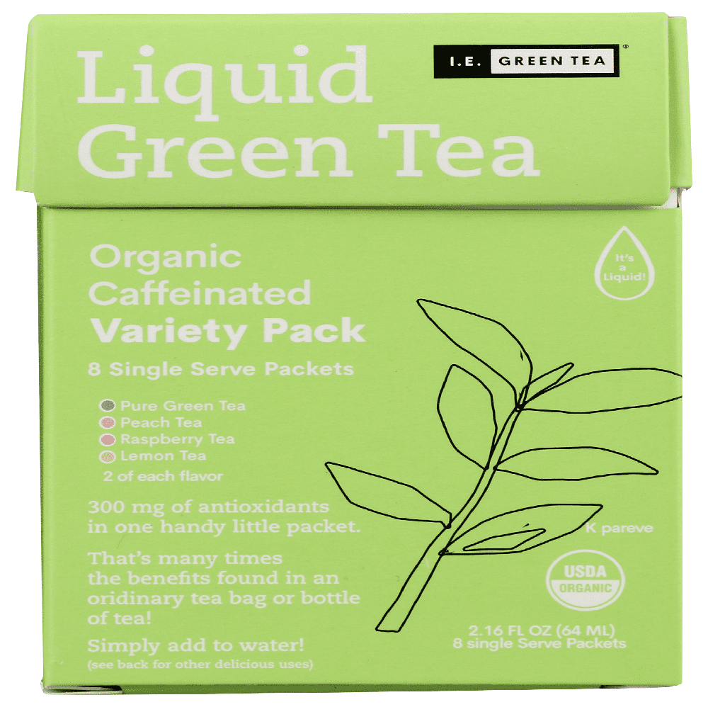 IE Liquid Green Tea Variety Pack, 8ct (pack of 12)