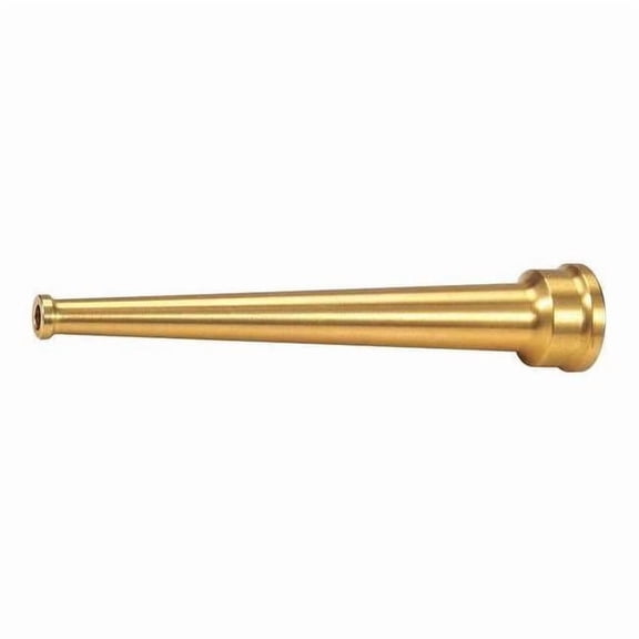 ZORO SELECT 6AKC5 Fire Hose Nozzle,1-1/2 In.,Brass