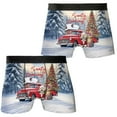thumbnail image 3 of Santa is Coming Havanese Merry Christmas Xmas Noel Truck Tree All Over Print Boxer Briefs Underwear for Men Dad Havanese Dog Lover Gifts Idea - 02023, 3 of 6