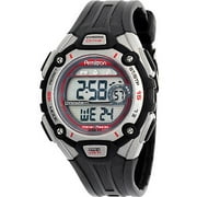 Sport Unisex 456999RED Chronograph Silver-Tone and Black with Red Accents Watch