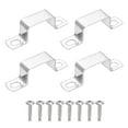 thumbnail image 1 of Uxcell 4Pcs Soporte de tubo cuadrado en forma de U, 38x25 mm, abrazadera de acero inoxidable 304, 1 of 7