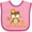 Pink and Fuchsia, variant on Inktastic My First Thanksgiving Owl Boys or Girls Baby Bib