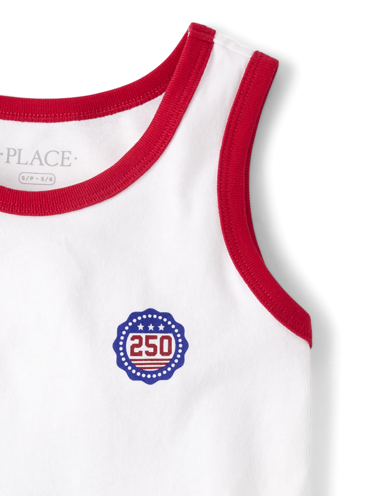 The Children's Place Boys Sleeveless USA Tank Top, Sizes S-XXL