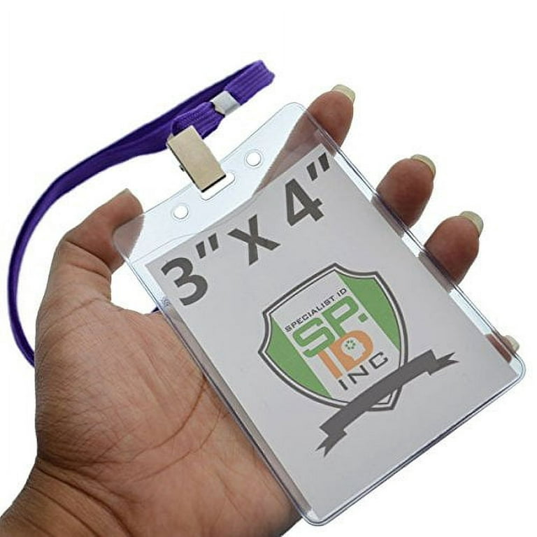 3x4 Inch Badge Holder/Strap Clip Combo