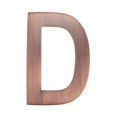 thumbnail image 1 of Architectural Mailboxes 3582AC-D 4 in. Brass Floating House Letter D, Antique Copper, 1 of 1