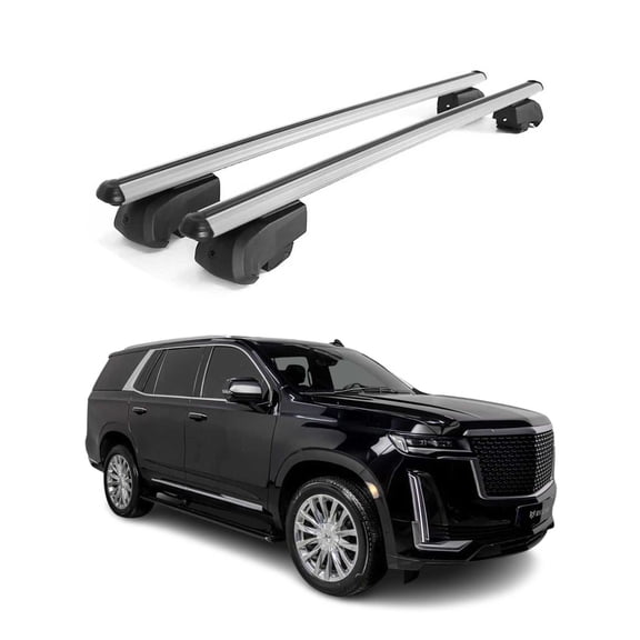 2021-2026 Cadillac Escalade Roof Rack Cross Bars Silver