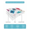 thumbnail image 5 of Quilts Twin Size Bedding Set, Colorful Flowers Lightweight Quilted Comforter, Spring Watercolor Floral Plant Soft Reversible Bedspread Coverlet with Pillow Covers for All Season, 68" x 86", 5 of 7