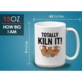 thumbnail image 6 of Pottery Maker Mug White 15oz - Totally Kiln It - Maker Clay Artist Ceramics Hobby, 6 of 7