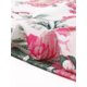thumbnail image 5 of Blusa casual de verano para mujer de tallas grandes Agnes Orinda con flores, volantes, plisada, escote en V y mangas cortas 1X en blanco y rosa floral, 5 of 6