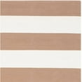thumbnail image 3 of SAFAVIEH Montauk Saranna Striped Cotton Area Rug, Sand/Ivory, 6' x 6' Square, 3 of 3