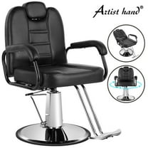 Artist hand Black 360°Barber Chair Heavy Duty Hydraulic Reclining Salon Shampoo Beauty Hair Styling Equipment