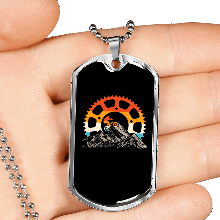 Bike chain hotsell necklace stainless steel