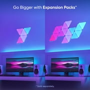 Nanoleaf Shapes Triangles Smarter Kit, 5PK Indoor Modern Modular LED Wall Light Panels