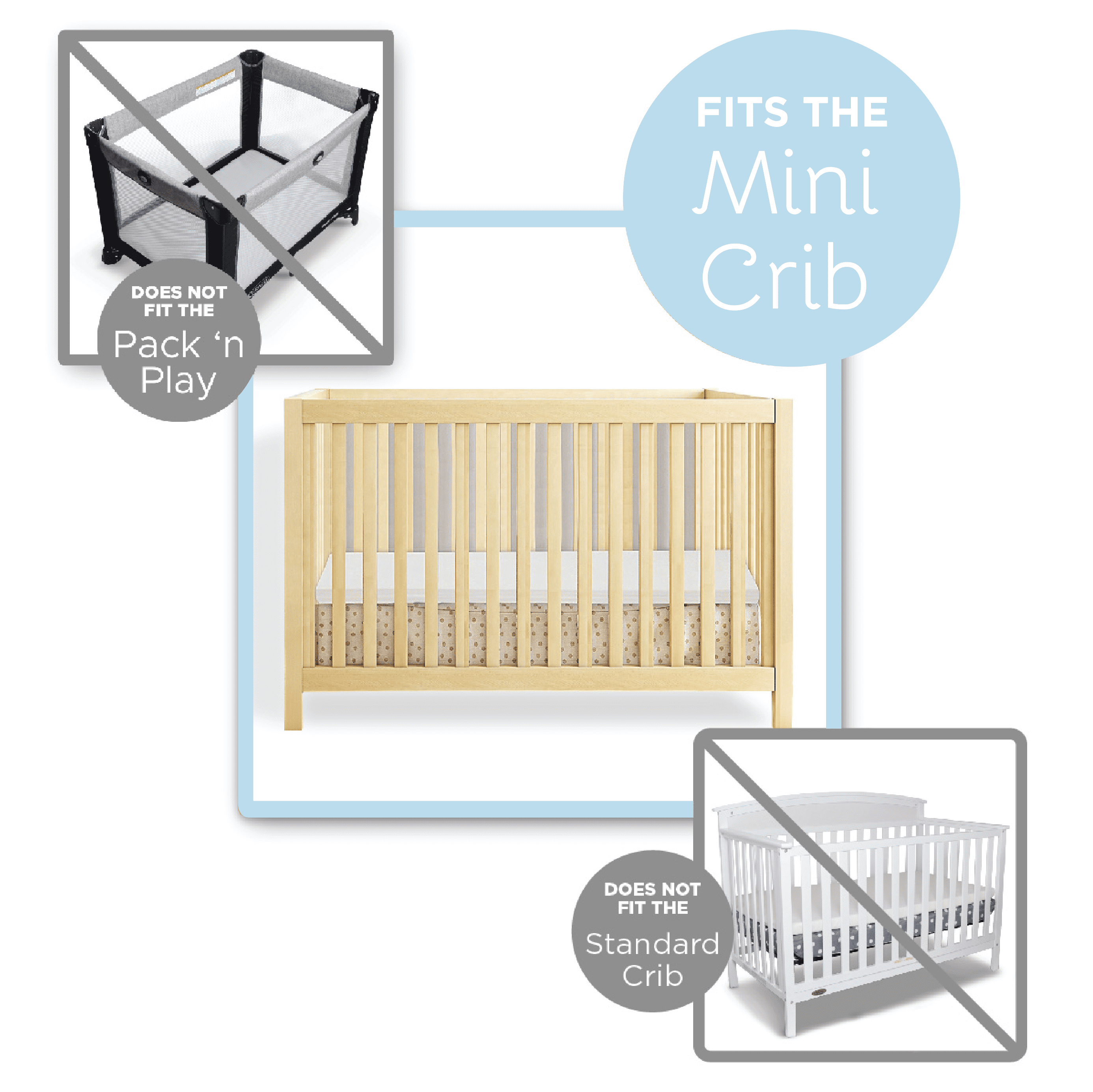 Crib memory foam topper hot sale