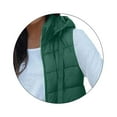 thumbnail image 7 of BODOAO Women's Long Vest Solid Color Sleeveless Hood Winter Puffer Vest Outwear Lightweight Hooded Puffy Jacket Puffer Vest Fall Winter Coats with Pockets Quilted Warm Zip Up Sleeveless Vests, 7 of 7