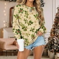 thumbnail image 7 of Jkety Christmas Tops for Women Merry Christmas Santa Printed Sweatshirt Vintage Santa Sweatshirt Christmas Sweatshirts for Women Yellow,M, 7 of 7