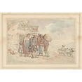 thumbnail image 2 of Thomas Rowlandson 14x11 Black Ornate Wood Framed Double Matted Museum Art Print Titled: The Charitable Vicar (ca. 1780-1825), 2 of 5