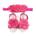 thumbnail image 5 of Wrapables® Shabby Chic Flower Headband + Barefoot Sandals (Set of 4), Pastel, 5 of 5