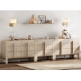 thumbnail image 6 of 3-Piece Dresser Set for Bedroom, 125.9" Large Mid Century Dresser for Closet, Curved Profile Wooden Chest of Drawers for Bedroom,Living Room, 6 of 10
