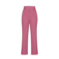 thumbnail image 6 of Lounge Sets for Women Ribbed Knit 2 Piece Outfits V Neck Long Sleeve Top and Pants Set Fall Soft Comfy Sleepwear Hot Pink L, 6 of 7