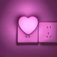 thumbnail image 2 of Night Lights Plug into Wall, Heart Night Lights, Cute Heart Shape Nightlight with Auto Dusk to Dawn Sensor, Valentines Day Decorations, Soft Warm Light for Bedroom, Bathroom, Hallway, Pink, 2 of 9