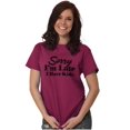 thumbnail image 5 of Sorry I'm Late I Have Kids Funny Mom Women's Graphic T Shirt Tees Brisco Brands 5X, 5 of 6