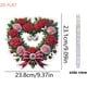thumbnail image 2 of Colgante de diamantes para San Valentín | Collar con dije de girasol, rosa y mariposa | Regalo romántico para ella | Joyería hecha a mano con temática de amor, 2 of 8