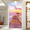 thumbnail image 3 of 77x200cm Etiqueta de puerta 3D Bodega Foto Mural Trompe l'oeil Calcomanías de pared PVC Papel tapiz impermeable para dormitorio Baño Cocina Decoración Pegatinas de puerta, 3 of 5