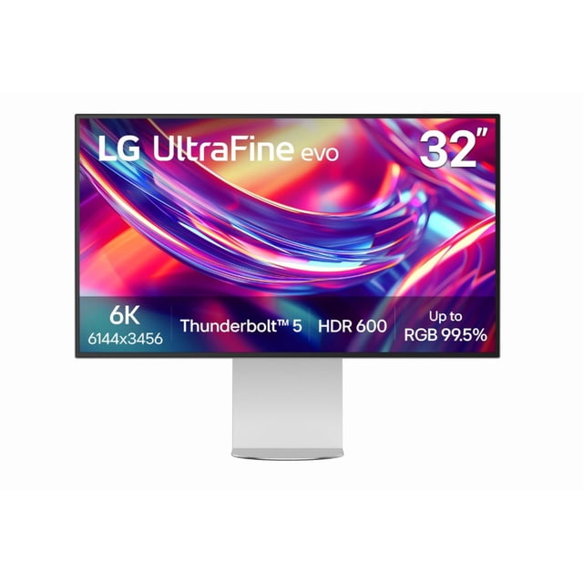 LG 32U990A-S 32" 6K 60Hz 5ms GTG IPS LED Monitor - Silver (Factory Refurbished)