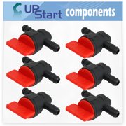 6-Pack 698183 Fuel Shut Off Valve Replacement for Briggs & Stratton 21B807-0120-B1 Engine - Compatible with 494768 Fuel Cut Off Shut Off Valve