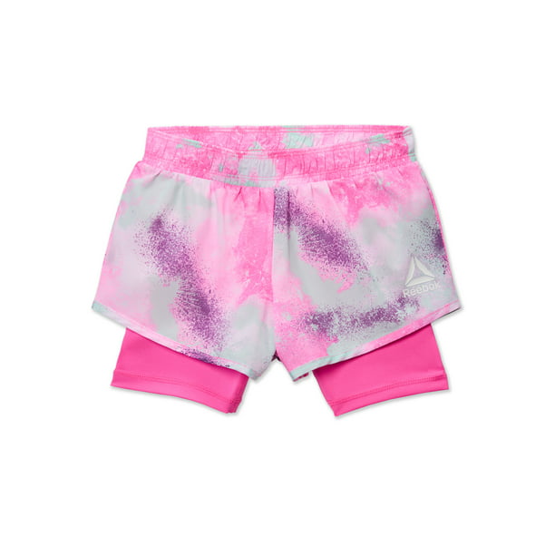 Reebok Girls 2-in-1 Shorts, Sizes - Walmart.com