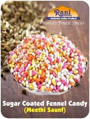 Rani Sugar Coated Fennel Candy 25lbs (11.36kg) 400 Ounce ~ Bulk Box ~ Indian After Meal Digestive Treat | Vegan | Gluten Friendly | NON-GMO | Indian Origin