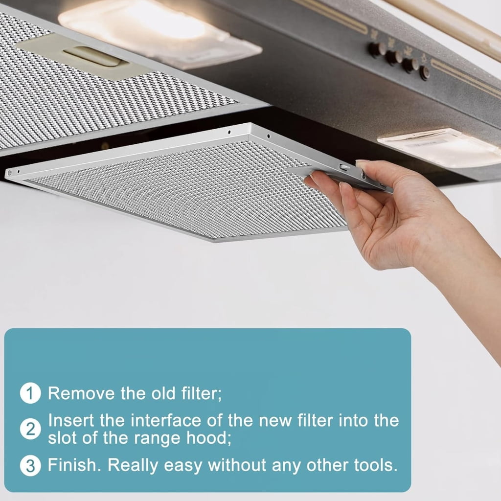 Sinyiin Range Hood Filter Cooker Hood Filter Indoor BBQ Hood Filter Oil Purifier Filter Range Hood Filter for Kitchen Cooking