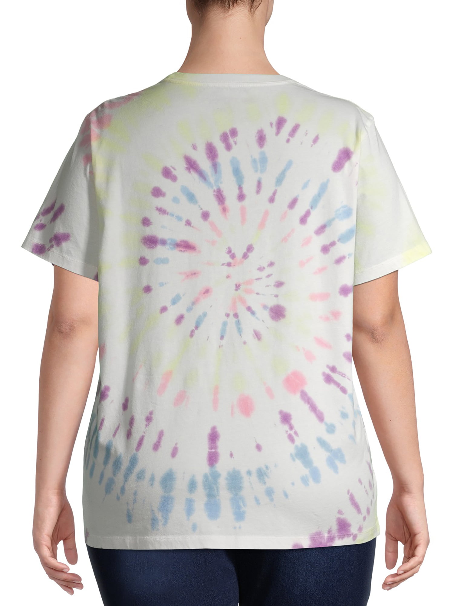 Grayson Social Junior's Plus Tie Dye Woodstock Graphic T-Shirt