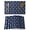 Blue, variant on Table Placemats Set of 4,Tribal Style Arrows Feathers Non-Slip Kitchen Dining Tables Place Mat,Solid Color Green Background Washable Table Mats for Home Dinner Holiday Party Banquet