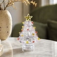thumbnail image 4 of Dalxymotic Christmas Tree Tabletop Ornament, Festive Desktop Decorative Figurine, Holiday Winter Celebration Accent, Christmas Home Office Decoration for Desk, Shelf, Mantel, 4 of 7