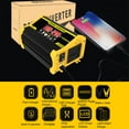 thumbnail image 3 of Ruiboury 4000W Inverter Hiking Traveling Digital Display Voltage Converter Yellow 110V, 3 of 6