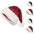 thumbnail image 4 of FAWUUDO Santa Hats with Shiny Sequin, Long Christmas Hats for Year Xmas Festive Party Hat for Women Men Adult, 4 of 4