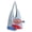 Blue, variant on Bohemia Crochet Summer Beach Bag Women Macrame Underarm Shoulder Bags Fish Crossbody Purse Top-handle Tote Hobo Handbag