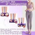 thumbnail image 6 of Pedal Resistance Band with Handle, 4-Tube Elastic Pull Rope for Abdomen, Waist, Arm, and Leg Stretching Workout, 6 of 8