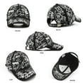 thumbnail image 3 of Unisex Men Women Casual Youth Flipper Sketch Graffiti Casual Baseball Cap Hats, 3 of 6