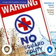 thumbnail image 5 of No Lifeguard On Duty Pool Sign,, 5 of 8